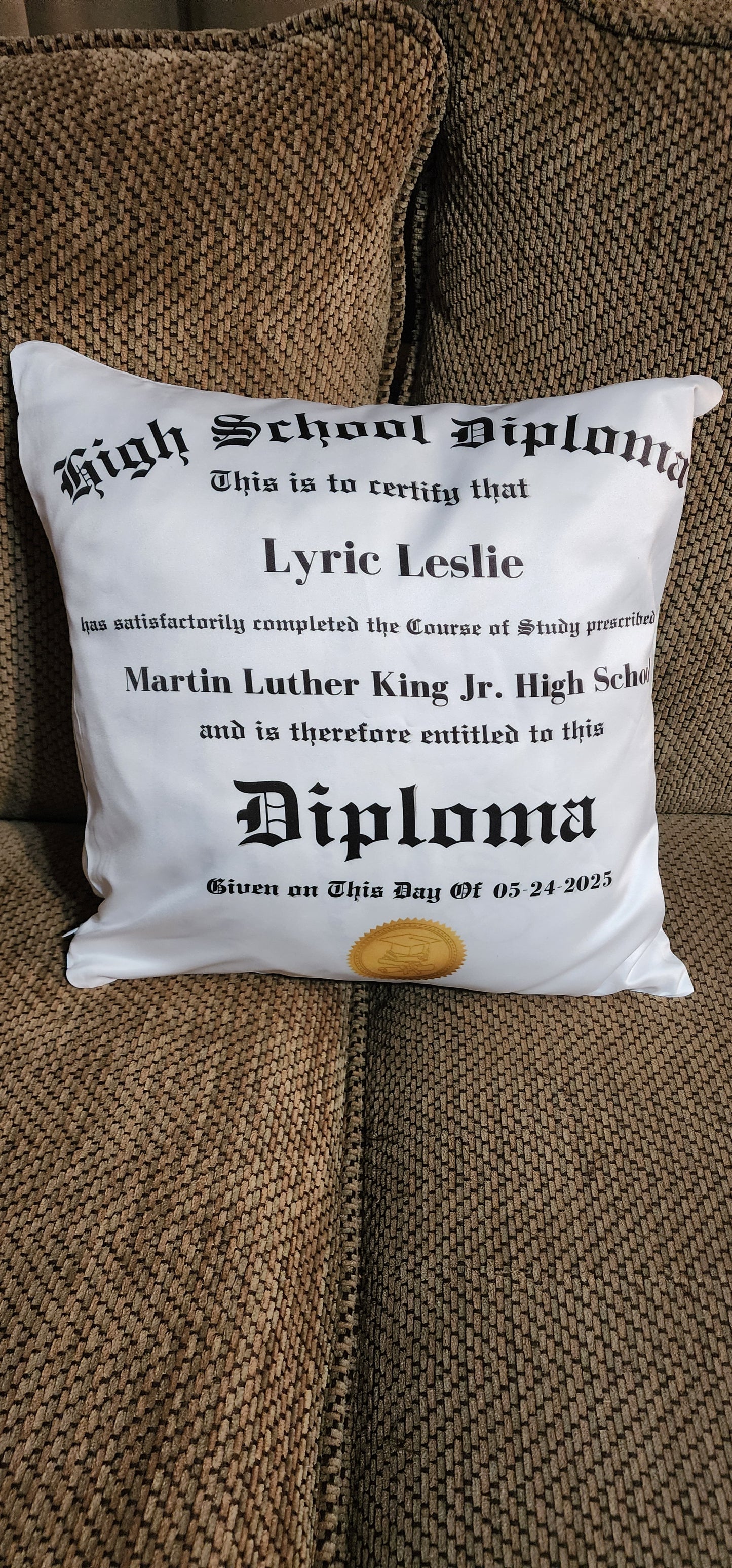 DIPLOMA PILLOW